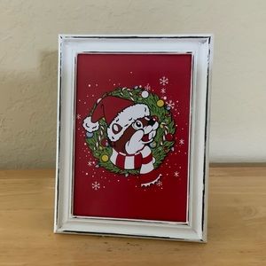 Buc-ees Christmas wreath picture 5x7 w/frame
